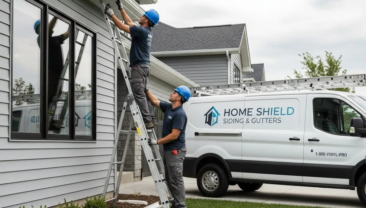 Professional gutter repair and vinyl siding service in Buffalo, NY by Next Level Exteriors