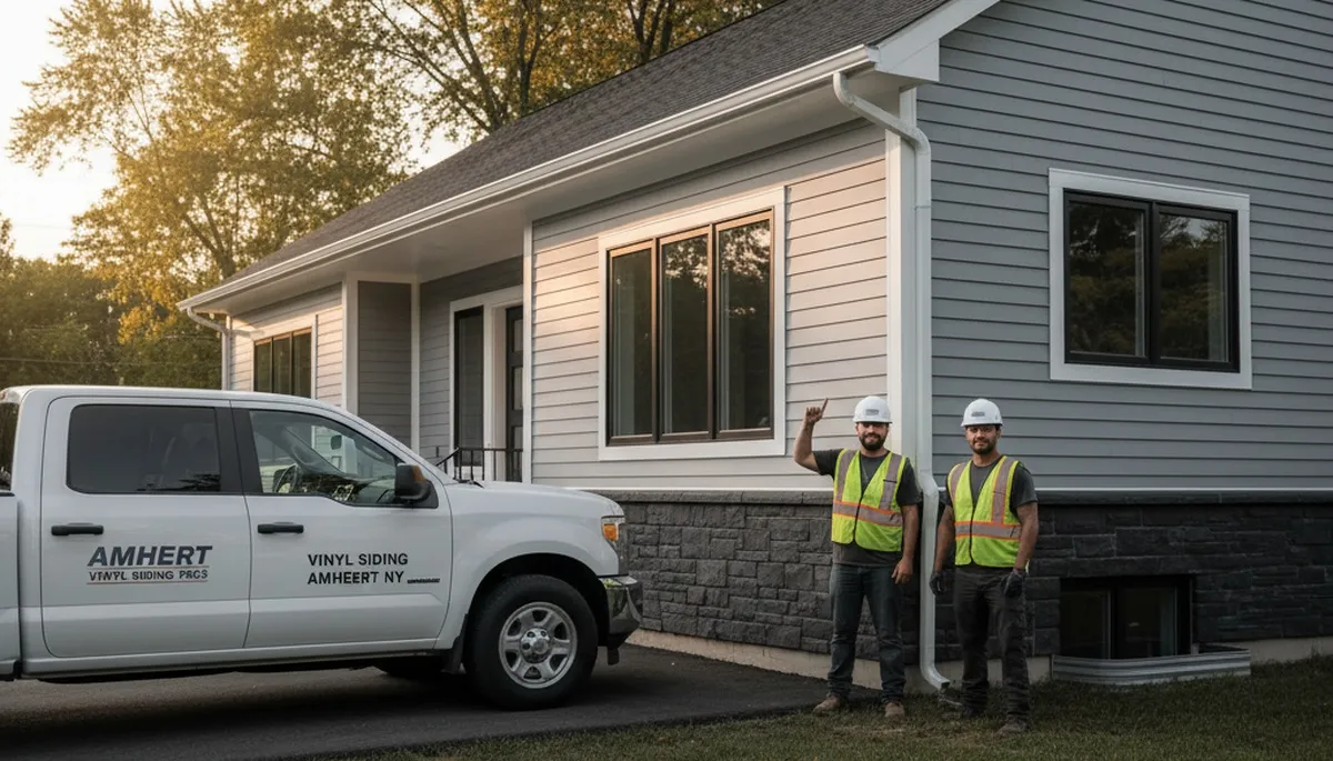Vinyl siding installation by expert contractors in Buffalo NY homes