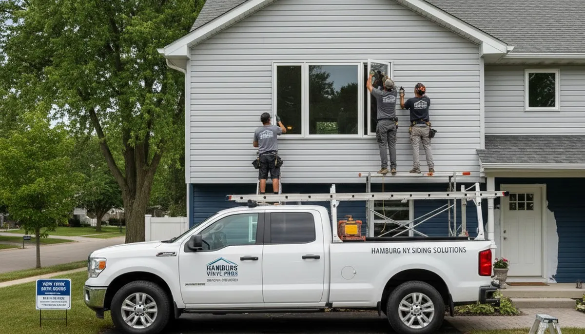 Professional vinyl siding installation by expert contractors in Buffalo, NY homes